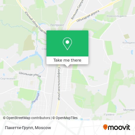 Пакетти-Групп map