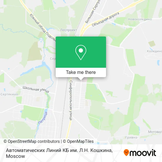 Автоматических Линий КБ им. Л.Н. Кошкина map