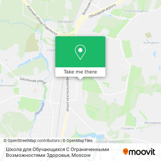 Школа для Обучающихся С Ограниченными Возможностями Здоровья map