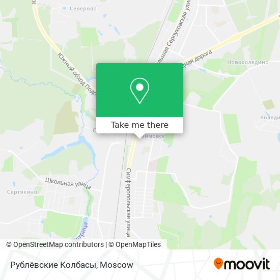 Рублёвские Колбасы map