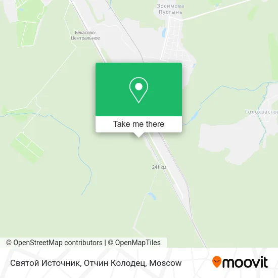 Святой Источник, Отчин Колодец map
