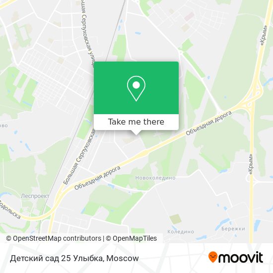 Детский сад 25 Улыбка map