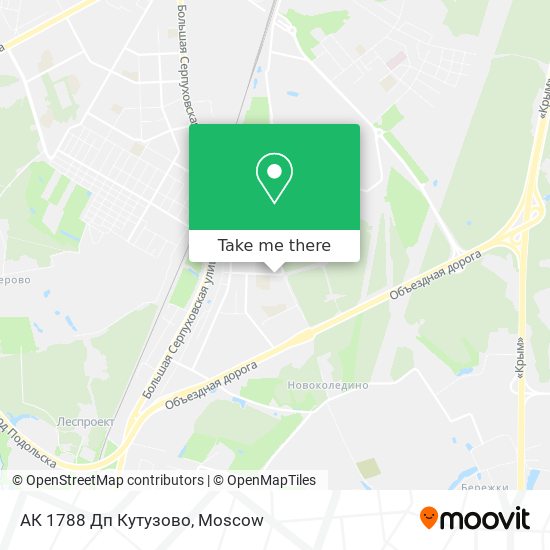 АК 1788 Дп Кутузово map