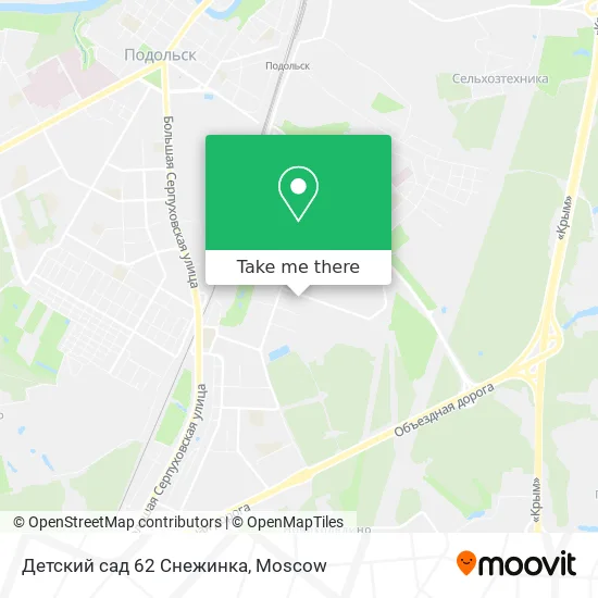 Детский сад 62 Снежинка map