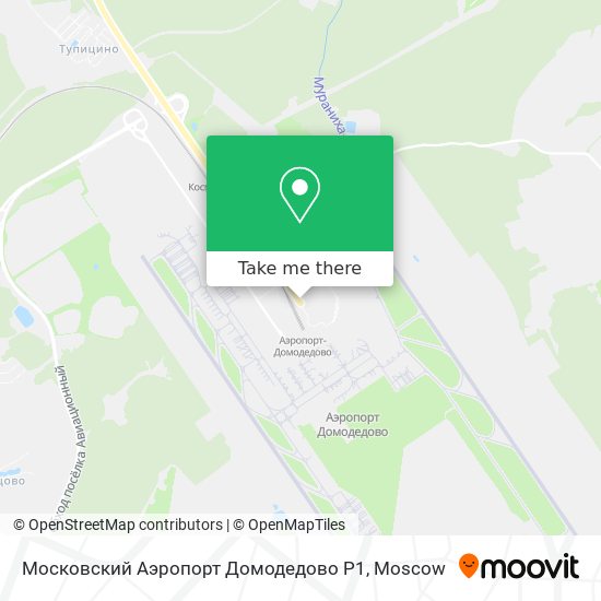 Московский Аэропорт Домодедово Р1 map