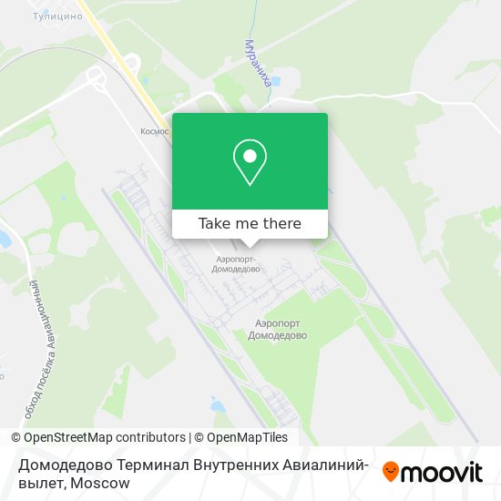 Домодедово Терминал Внутренних Авиалиний-вылет map