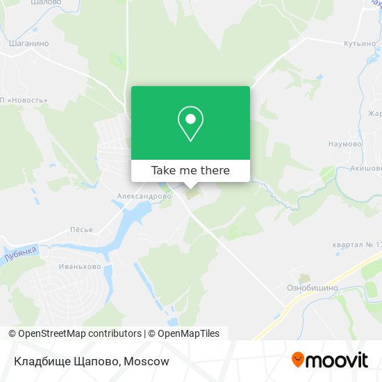 Кладбище Щапово map