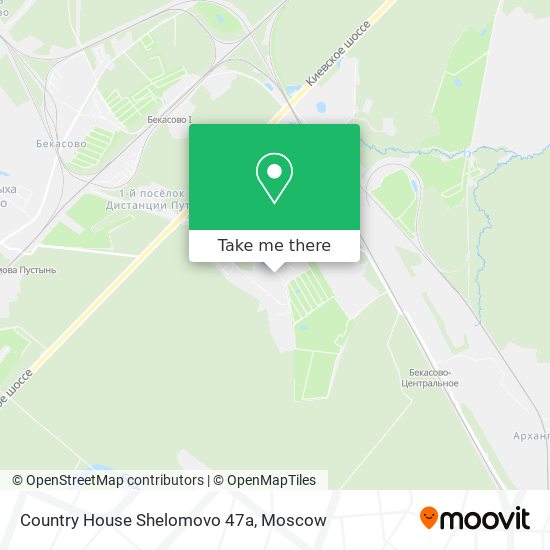 Country House Shelomovo 47a map