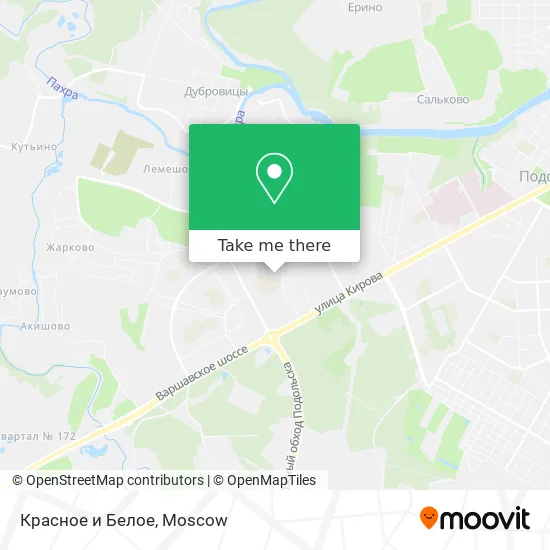 Красное и Белое map