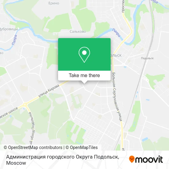 Администрация городского Округа Подольск map