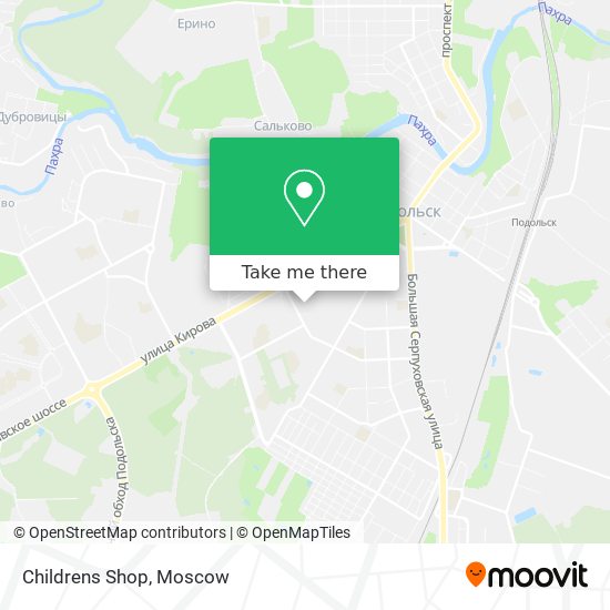 Childrens Shop map