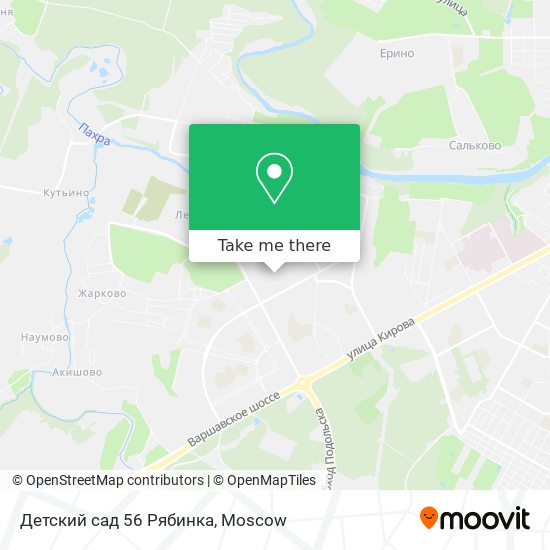 Детский сад 56 Рябинка map