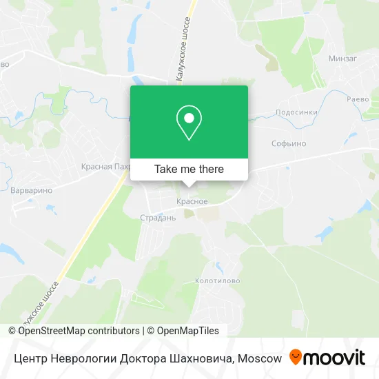 Центр Неврологии Доктора Шахновича map