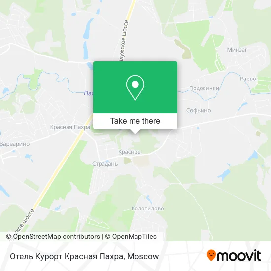 Отель Курорт Красная Пахра map