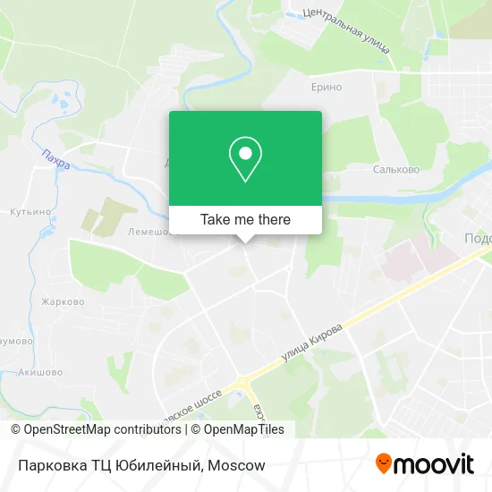 Парковка ТЦ Юбилейный map