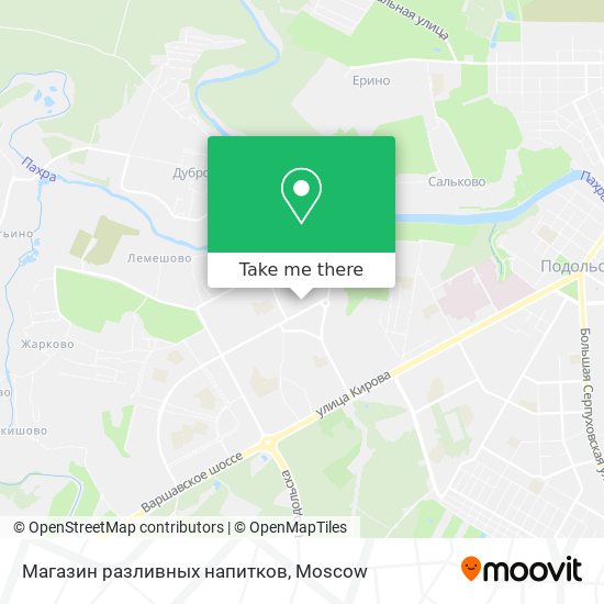 Магазин разливных напитков map