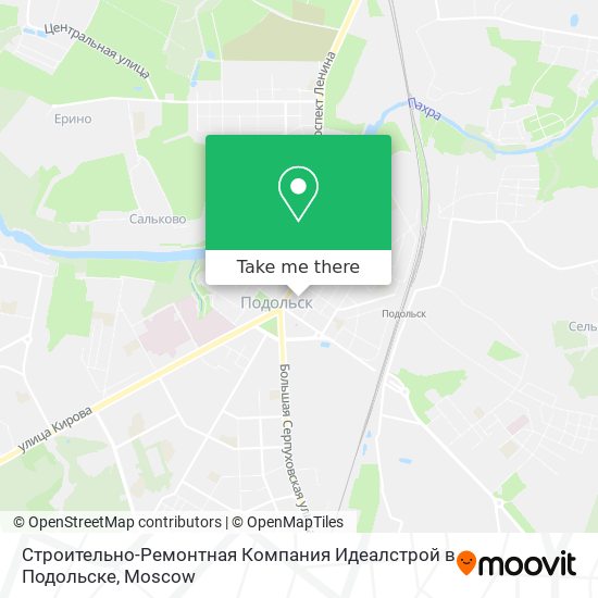 Строительно-Ремонтная Компания Идеалстрой в Подольске map