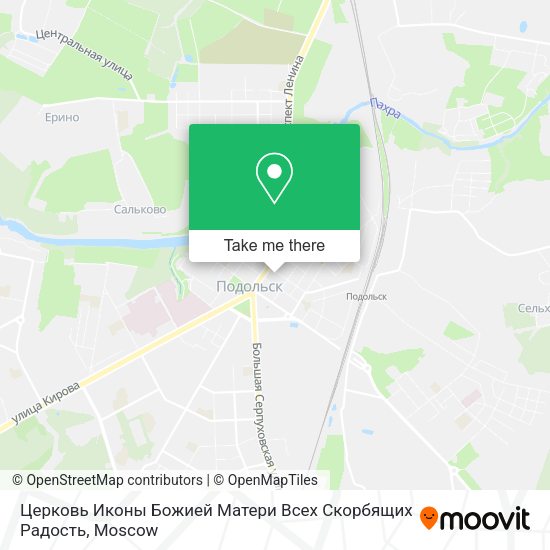 Церковь Иконы Божией Матери Всех Скорбящих Радость map