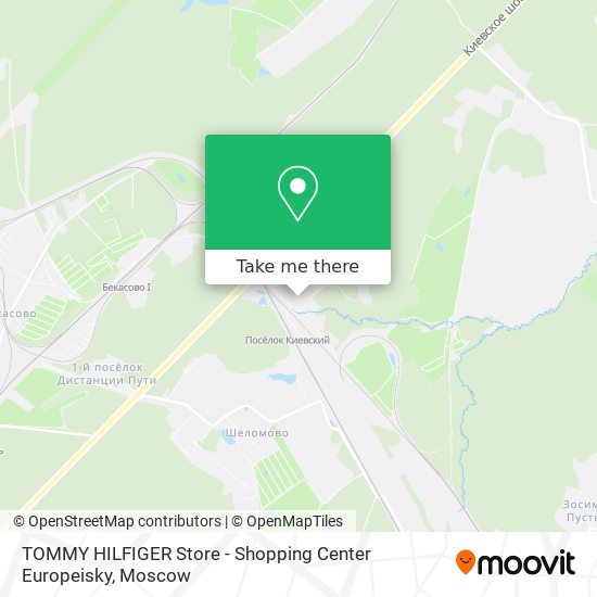TOMMY HILFIGER Store - Shopping Center Europeisky map