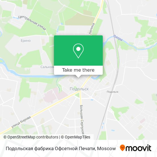 Подольская фабрика Офсетной Печати map