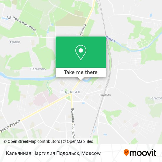 Кальянная Наргилия Подольск map