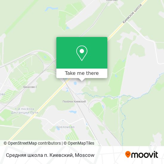 Средняя школа п. Киевский map