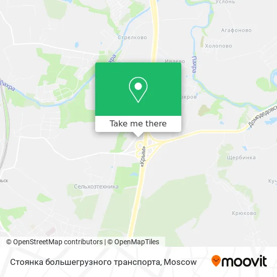 Стоянка большегрузного транспорта map