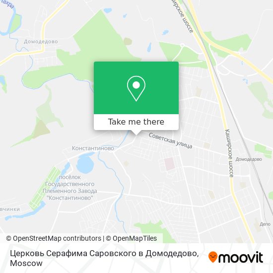 Церковь Серафима Саровского в Домодедово map