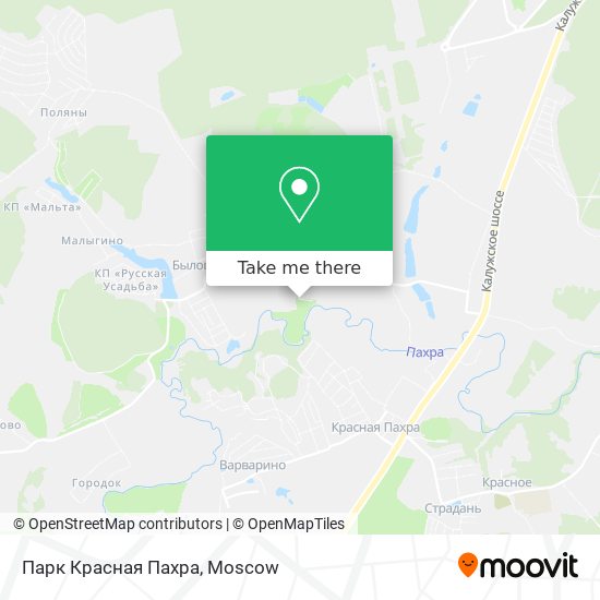 Парк Красная Пахра map