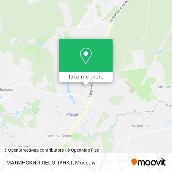 МАЛИНСКИЙ ЛЕСОПУНКТ map