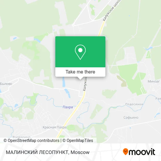МАЛИНСКИЙ ЛЕСОПУНКТ map