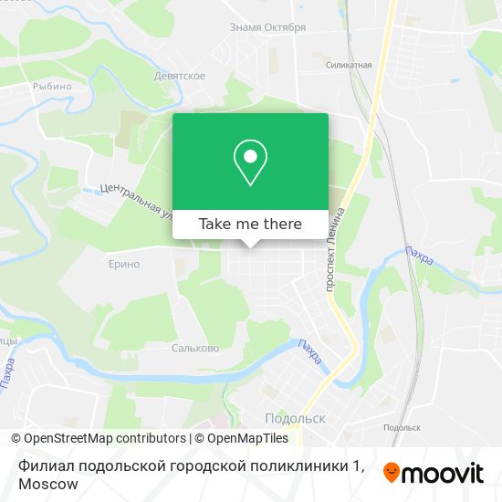 Филиал подольской городской поликлиники 1 map