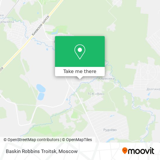 Baskin Robbins Troitsk map