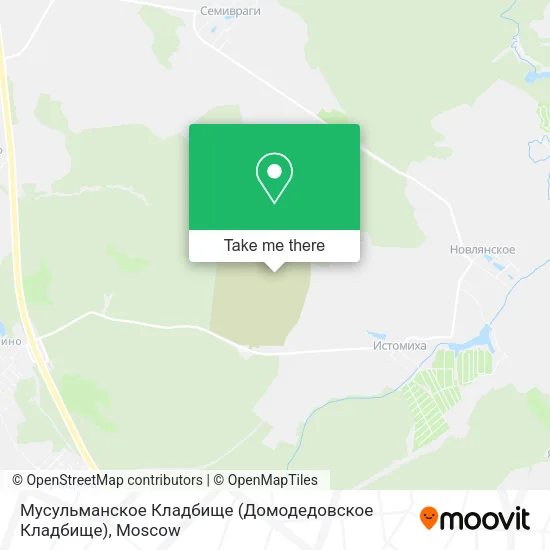 Мусульманское Кладбище (Домодедовское Кладбище) map