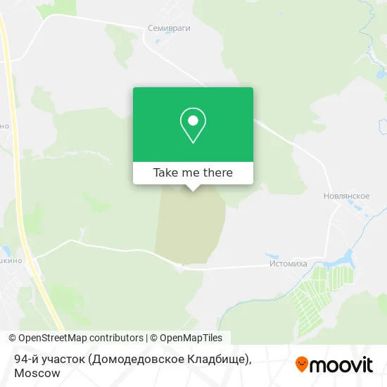 94-й участок (Домодедовское Кладбище) map