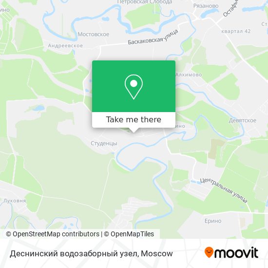 Деснинский водозаборный узел map