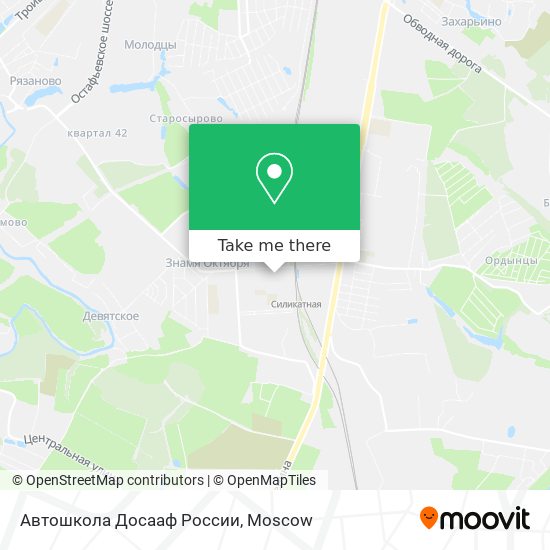 Автошкола Досааф России map