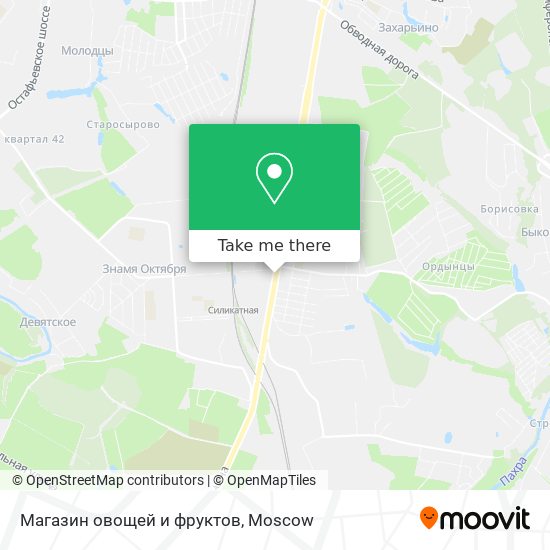 Магазин овощей и фруктов map