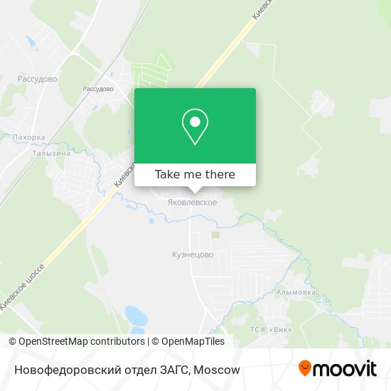 Новофедоровский отдел ЗАГС map