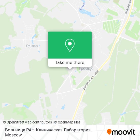 Больница РАН-Клиническая Лаборатория map