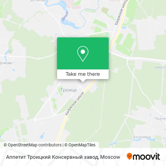 Аппетит Троицкий Консервный завод map
