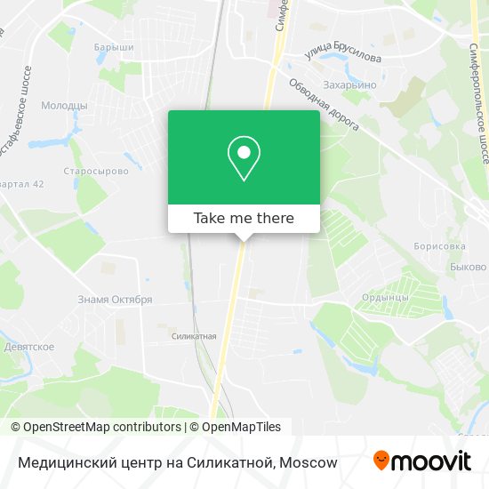 Медицинский центр на Силикатной map