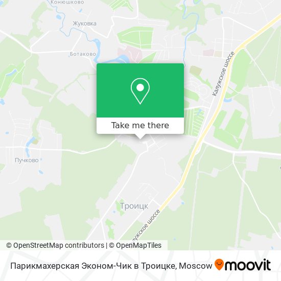 Парикмахерская Эконом-Чик в Троицке map