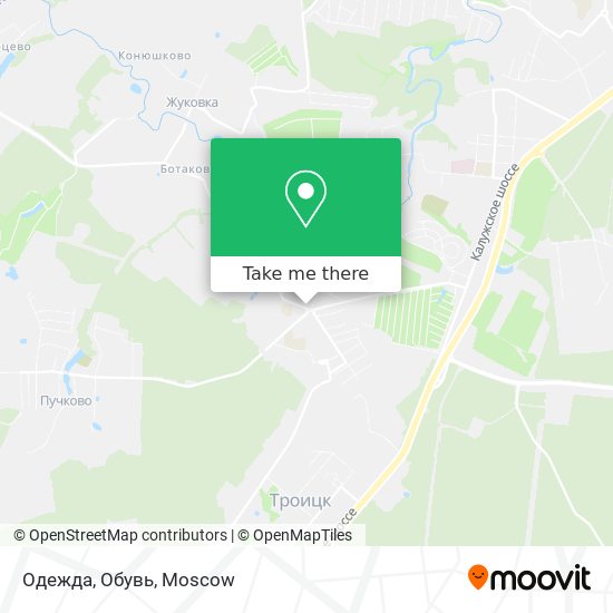 Одежда, Обувь map