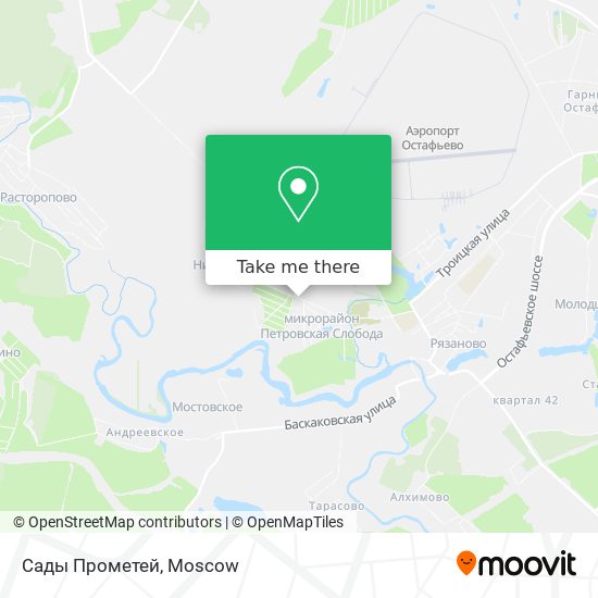 Сады Прометей map