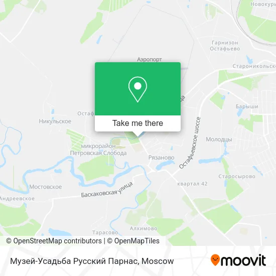 Музей-Усадьба Русский Парнас map