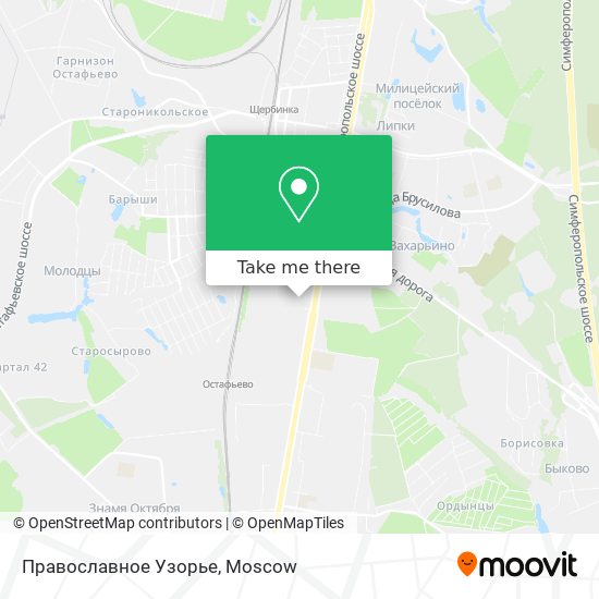 Православное Узорье map