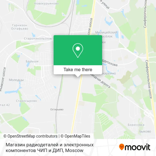 Магазин радиодеталей и электронных компонентов ЧИП и ДИП map