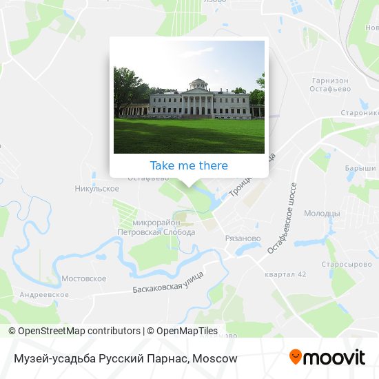 Музей-усадьба Русский Парнас map