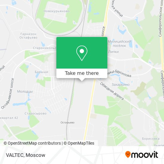VALTEC map